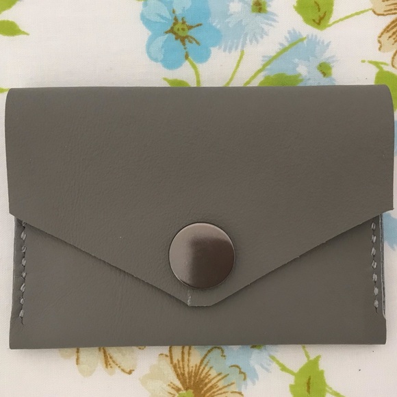 Handmade Genuine Leather Wallet Cardholder - Picture 1 of 5
